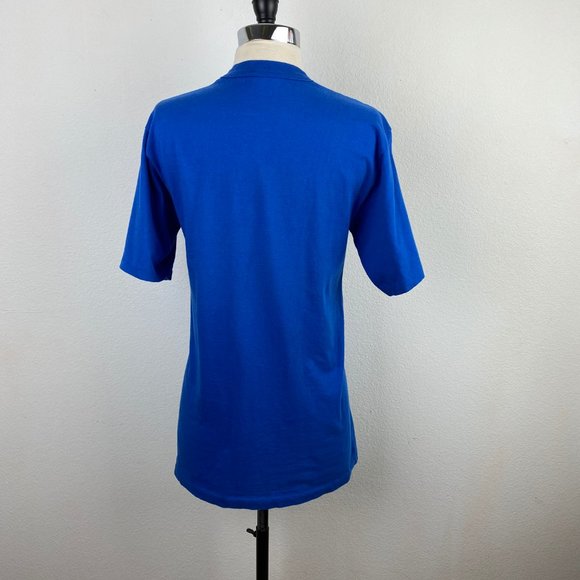 Vtg Souvenir Blue T-Shirt "Celebrations Portuguese Discoveries" Text Compass SM - Picture 6 of 9